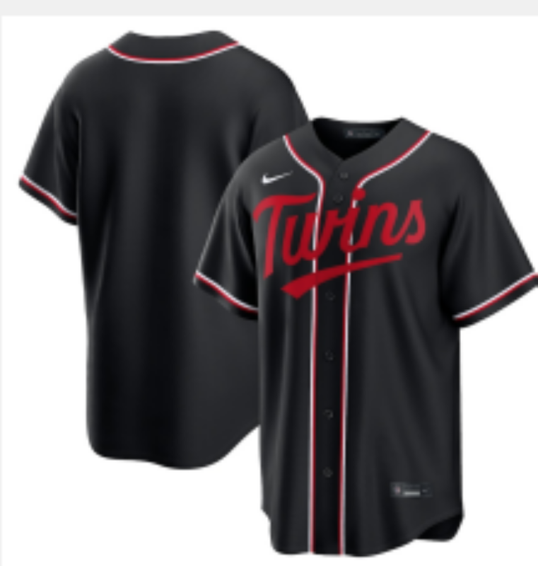 Men Minnesota Twins Blank Black 2026 Nike MLB Jersey 05290012